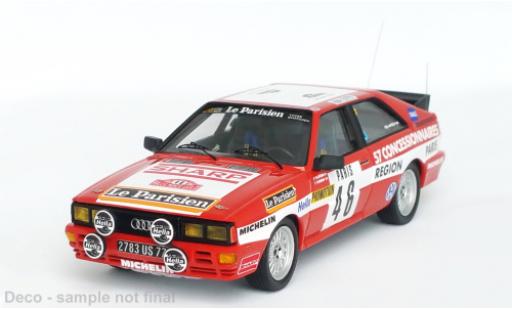Diecast model cars Audi Quattro rallye No.46 Rally WM Rally Monte Carlo 1982 1/43 Trofeu