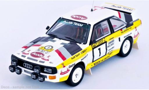 Diecast model cars Audi Sport Quattro rallye No.1 Team Rally WM 1000 Lakes Rally 1984 1/43 Trofeu