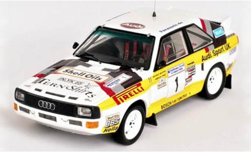 Diecast model cars Audi Sport Quattro rallye No.1 Circuit of Irland 1985 1/43 Trofeu