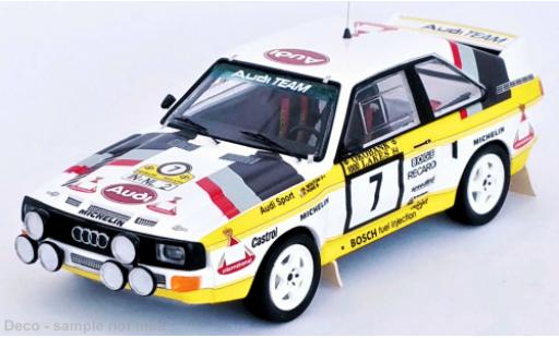 Diecast model cars Audi Sport Quattro rallye No.7 Team Rally WM 1000 Lakes Rally 1984 1/43 Trofeu