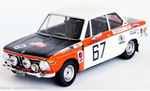 Diecast model cars Bmw 2002 ti No.67 Rally Monte Carlo 1972 1/43 Trofeu