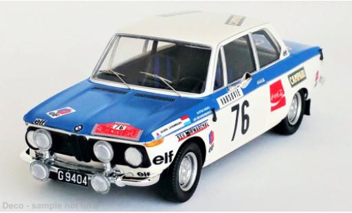 Diecast model cars Bmw 2002 ti No.76 Rally WM Rally Monte Carlo 1973 1/43 Trofeu