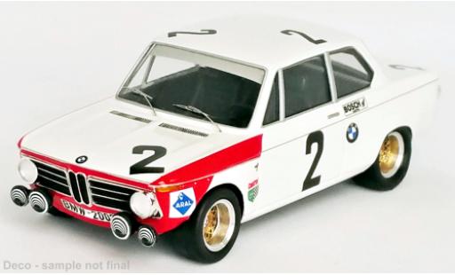 Diecast model cars Bmw 2002 ti tiK No.2 24h Spa 1969 1/43 Trofeu