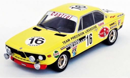 Diecast model cars Bmw 2800 CS (E9) No.16 24h Spa 1972 1/43 Trofeu