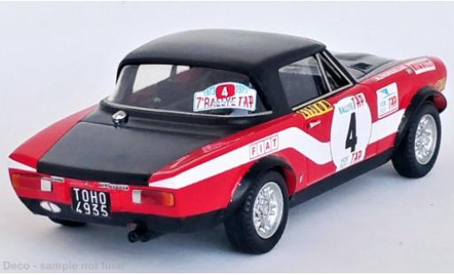 Diecast model cars Fiat 124 Abarth Rally No.4 Rally WM Rally Portugal 1973 1/43 Trofeu