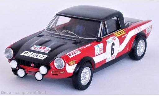 Diecast model cars Fiat 124 Abarth Rally No.6 Rally WM Rally Portugal 1973 1/43 Trofeu