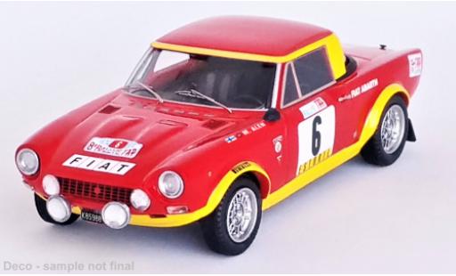 Diecast model cars Fiat 124 Abarth Rally No.6 Rally WM Rally Portugal 1974 1/43 Trofeu