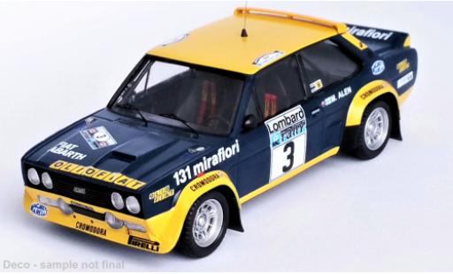 Diecast model cars Fiat 131 Abarth No.3 Olio Rally WM RAC Rally 1976 1/43 Trofeu