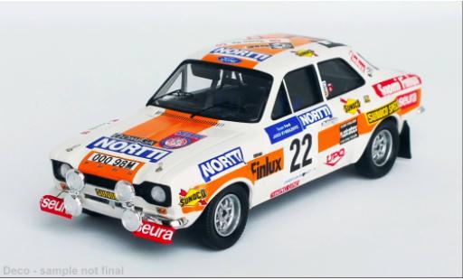 Diecast model cars Ford Escort MK1 MK I No.22 Rally WM 1000 Lakes Rally 1975 1/43 Trofeu