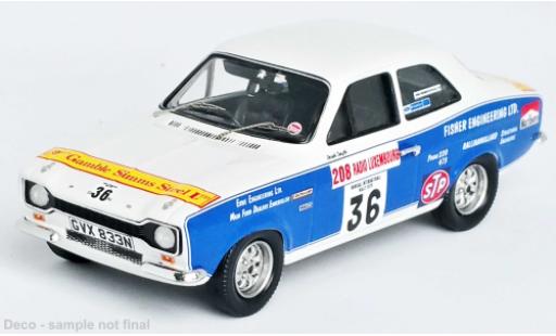 Diecast model cars Ford Escort MK1 MK I RHD No.36 Donegal International Rally 1975 1/43 Trofeu