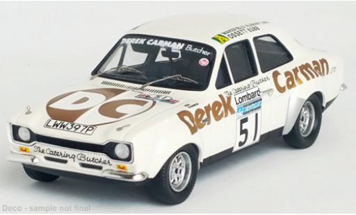 Diecast model cars Ford Escort MK1 MK I RHD No.51 Rally WM RAC Rally 1975 1/43 Trofeu
