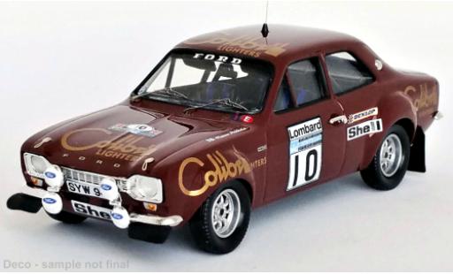 Diecast model cars Ford Escort RS 1600 MK I No.10 Colibri Lighters Rally WM RAC Rally 1974 1/43 Trofeu