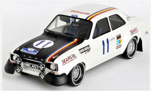 Diecast model cars Ford Escort RS 1600 MK I No.11 Rally WM Rally Acropolis 1972 1/43 Trofeu