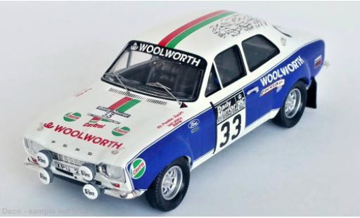 Diecast model cars Ford Escort RS 1600 MK I No.33 Woolworth Rally WM RAC Rally 1973 1/43 Trofeu