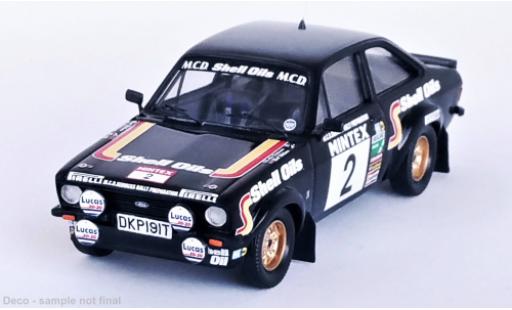 Diecast model cars Ford Escort RS 1800 Mk II No.2 Mintex International Rally 1982 1/43 Trofeu