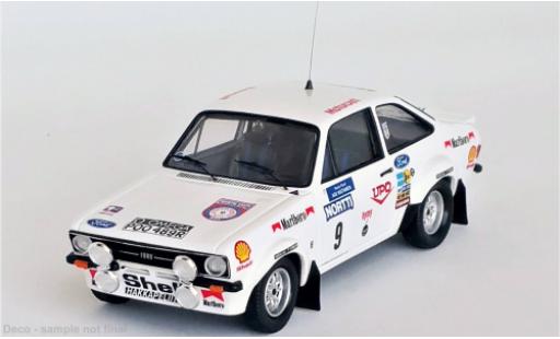 Diecast model cars Ford Escort RS 1800 Mk II No.9 Rally WM 1000 Lakes Rally 1976 1/43 Trofeu