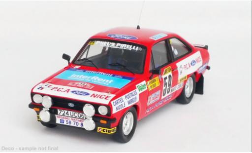 Diecast model cars Ford Escort RS 2000 MK II No.59 Rally WM Rally Monte Carlo 1982 1/43 Trofeu