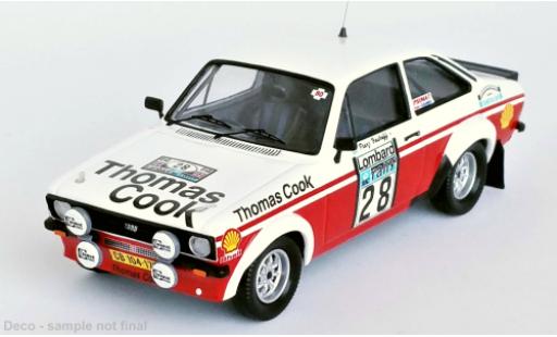 Diecast model cars Ford Escort RS MK II RHD No.28 Thomas Cook Rally WM RAC Rally 1980 1/43 Trofeu