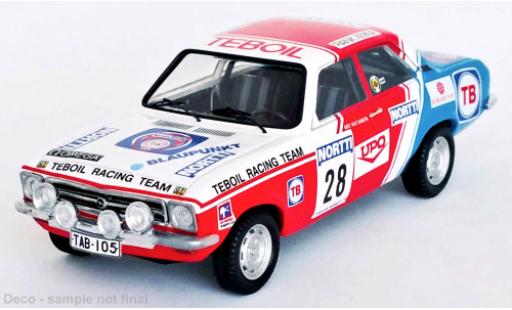 Diecast model cars Opel Ascona A Rally A No.28 WM 1000 Lakes 1974 1/43 Trofeu