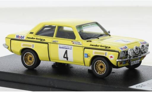 Diecast model cars Opel Ascona A Rally A No.4 Irmscher tuning EM Int. Semperit 1973 1/43 Trofeu
