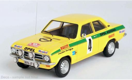 Diecast model cars Opel Ascona A Rally A No.4 Irmscher tuning R&Atilde;&frac14;sselsheim 1973 1/43 Trofeu