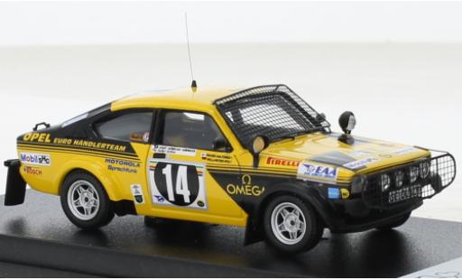 Diecast model cars Opel Kadett C GT/E C No.14 Rally WM Safari Rally 1976 1/43 Trofeu