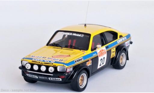Diecast model cars Opel Kadett C GT/E C No.20 Rally WM Rally San Remo 1977 1/43 Trofeu