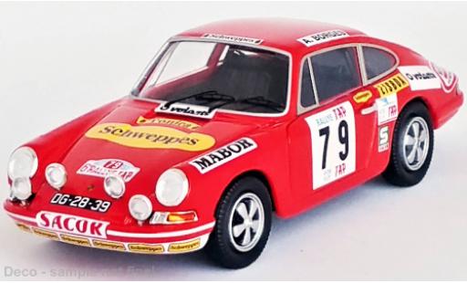 Diecast model cars Porsche 911 S S No.79 Rally Portugal 1972 1/43 Trofeu
