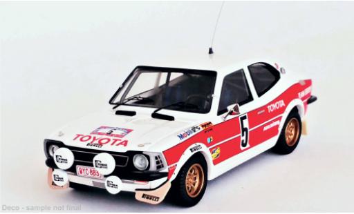 Diecast model cars Toyota Corolla Levin No.5 Rally DM Rally Baltic 1977 1/43 Trofeu