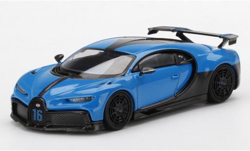 Diecast model cars Bugatti Chiron Pur Sport blue/carbon 1/43 TrueScale Miniatures