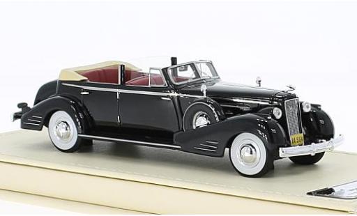 Diecast model cars Cadillac V16 Convertible Sedan black 1936 1/43 TrueScale Miniatures