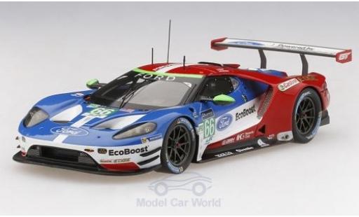 Diecast model cars Ford GT GTE No.66 Chip Ganassi Team UK 24h Le Mans 2017 S.M&Atilde;&frac14;cke/O.Pla/B.Johnson 1/43 TrueScale Miniatures