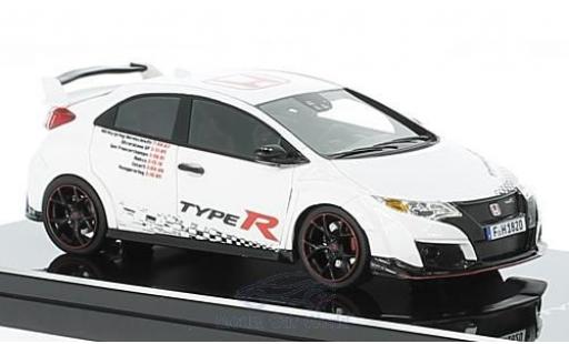 Diecast model cars Honda Civic Type R white/Dekor 2016 1/43 TrueScale Miniatures
