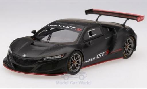 Diecast model cars Honda NSX GT3 matt-black 2017 Pr&Atilde;&curren;sentation 1/43 TrueScale Miniatures
