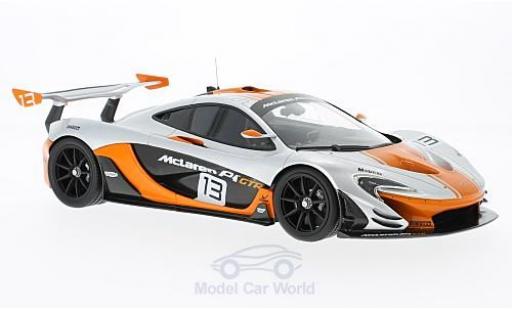 Diecast model cars McLaren P1 GTR - grey/orange No.13 2015 1/18 TrueScale Miniatures