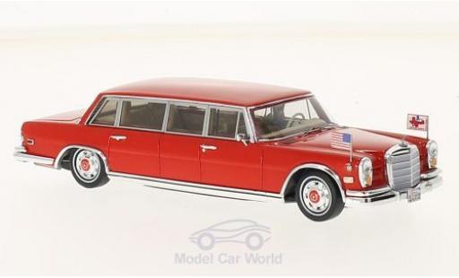 Diecast model cars Mercedes 600 Pullman 1972 Red Baron Hilton Family 1/43 TrueScale Miniatures