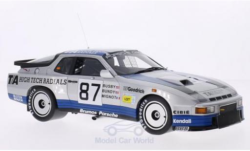 Diecast model cars Porsche 924 1982 Carrera GTR No.87 Brumos T/A High Tech Radials 24h Le Mans J.Busby/D.Bundy/M.Mignot 1/18 TrueScale Miniatures