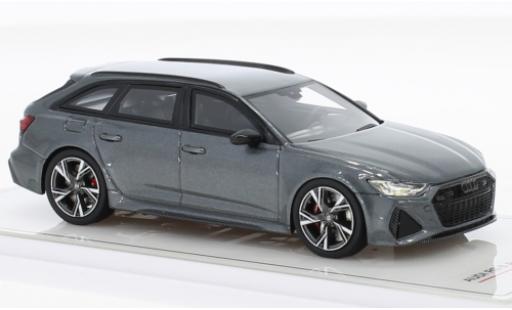 Diecast model cars Audi RS6 avant metallise grey 1/43 TrueScale Miniatures