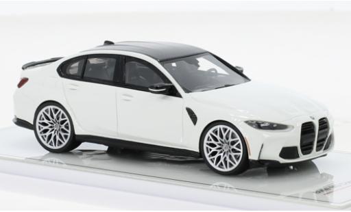 Diecast model cars Bmw M3 Competition (G80) white 2021 1/43 TrueScale Miniatures