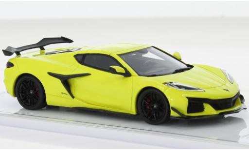 Diecast model cars Chevrolet Corvette Z06 (C8) yellow 2023 1/43 TrueScale Miniatures