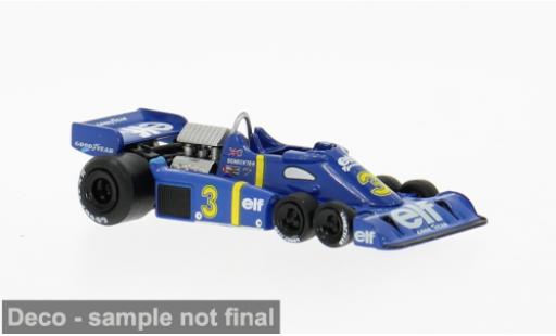 Diecast model cars Tyrrell P34 1976 formula 1 Elf #3 J.Scheckter 1/87 Brekina