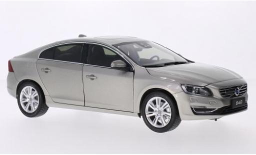 Diecast model cars Volvo S60 Base metallic beige 2015 1/18 Ultimate Diecast