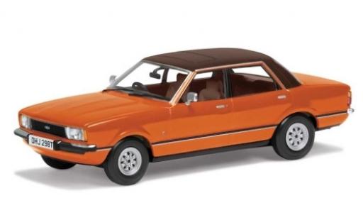 Diecast model cars Ford Cortina Ghia MkIV 2.0 orange/matt-brown RHD 1/43 Vanguards