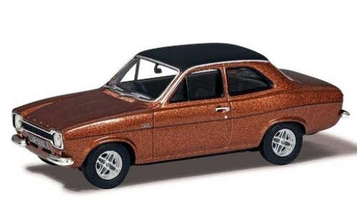 Diecast model cars Ford Escort Mexico MkI metallic brown/matt-black RHD 1/43 Vanguards