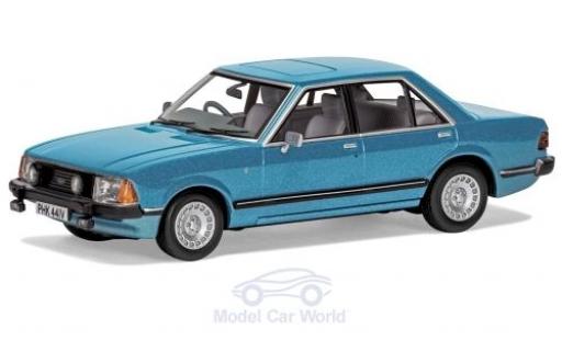 Diecast model cars Ford Granada Berlina MKII 2.8i Ghia metallic blue RHD 1/43 Vanguards