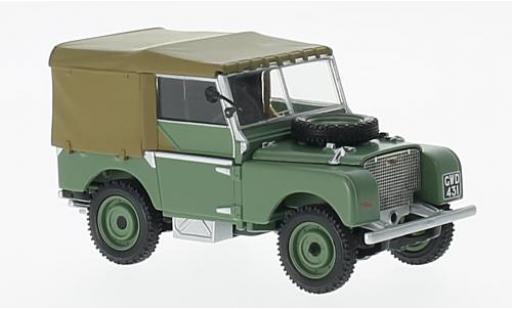 Diecast model cars Land Rover Series 1 Base green/oliv RHD 1st road registered 1/43 Vanguards