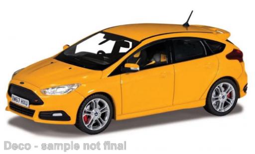 Diecast model cars Ford Focus ST MK III metallise yellow RHD 2016 1/43 Vanguards