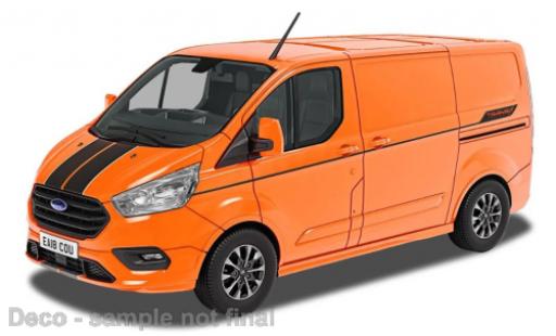 Diecast model cars Ford Transit Kastenwagen Douane Sport orange/black RHD 1/43 Vanguards