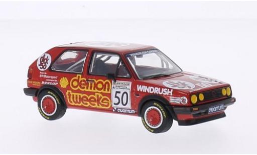 Diecast model cars Volkswagen Golf GTI II RHD No.50 Demon Tweeks Team Demon Tweeks BTCC Silverstone 1988 A.Minshaw 1/43 Vanguards