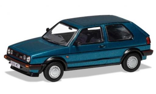 Diecast model cars Volkswagen Golf GTI MkII 16V metallic blue RHD 1/43 Vanguards